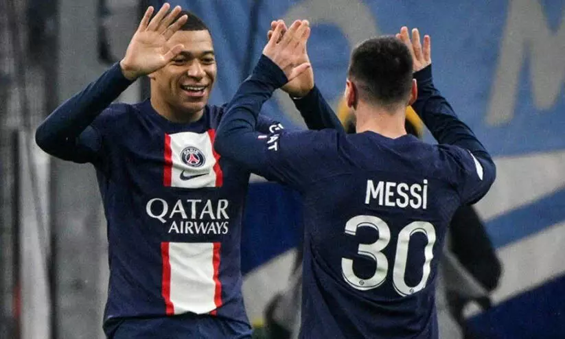 ‘ഒരുമിച്ചുള്ള രണ്ടുവർഷങ്ങൾക്ക് നന്ദി’; മെസ്സിക്ക് ഹൃദയസ്പർശിയായ ജന്മദിന സന്ദേശവുമായി എംബാപ്പെ ‘ഒരുമിച്ചുള്ള രണ്ടുവർഷങ്ങൾക്ക് നന്ദി’; മെസ്സിക്ക് ഹൃദയസ്പർശിയായ ജന്മദിന സന്ദേശവുമായി എംബാപ്പെ