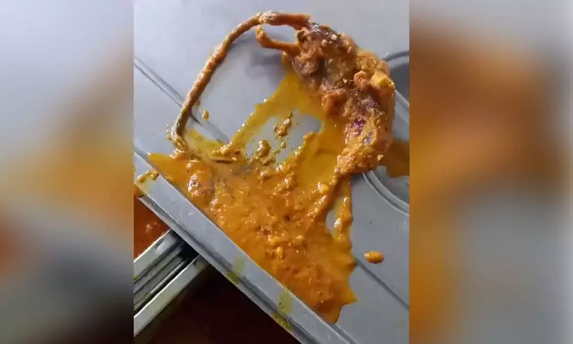 യുപിയിലെ രാമ മെഡിക്കൽ കോളജ് കാന്റീനിൽ വിളമ്പിയ കറിയിൽ ചത്ത എലി; വിഡിയോ പങ്കുവെച്ച് മാധ്യമ പ്രവർത്തകൻ യുപിയിലെ രാമ മെഡിക്കൽ കോളജ് കാന്റീനിൽ വിളമ്പിയ കറിയിൽ ചത്ത എലി; വിഡിയോ പങ്കുവെച്ച് മാധ്യമ പ്രവർത്തകൻ