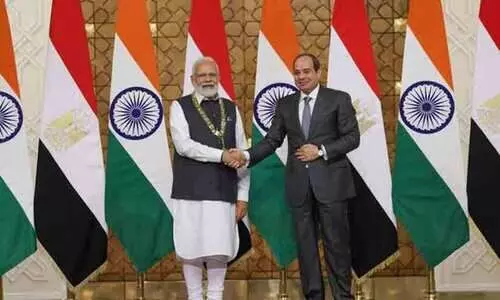 PM Modi conferred with Egypts highest state honour in Cairo
