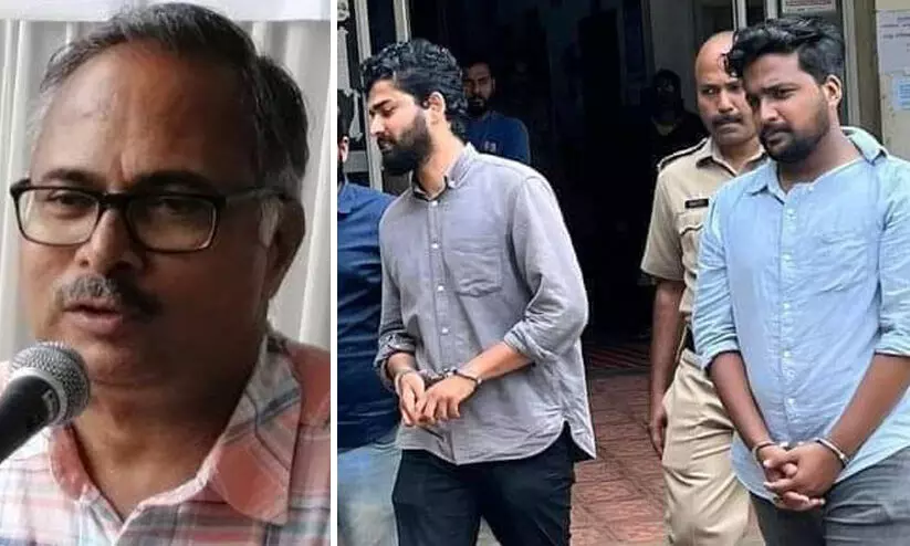 Madhavan Purachery and MSF activists Madhavan Purachery and MSF activists