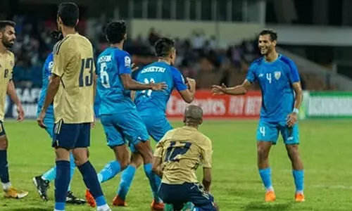 വില്ലനായി സെൽഫ്ഗോൾ; ഇന്ത്യ-കുവൈത്ത് മത്സരം സമനിലയിൽ