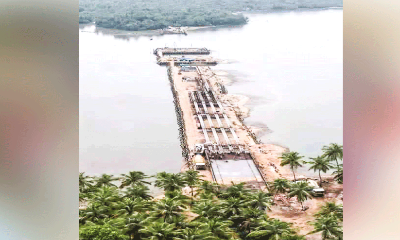 നായർതോട് പാലം നിർമാണം ദ്രുതഗതിയിൽ നായർതോട് പാലം നിർമാണം ദ്രുതഗതിയിൽ