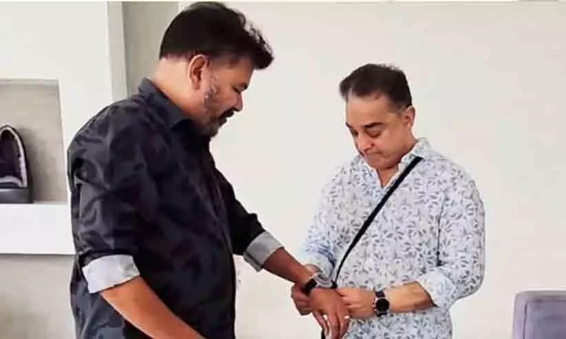 Indian 2; Kamal Haasan  gifts Shankar expensive watch worth Rs 8 lakh