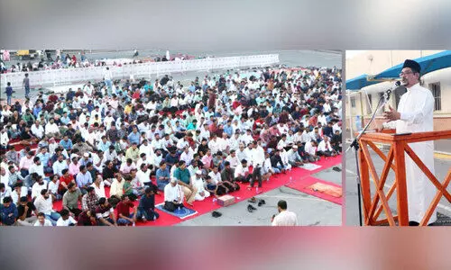 ഇന്ത്യൻ സ്കൂൾ ഈദ്ഗാഹ്; ആയിരങ്ങൾ പ​ങ്കെടുത്തു