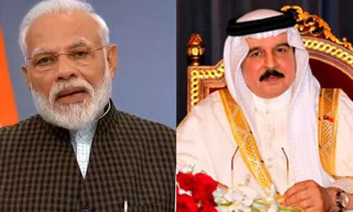 ഇന്ത്യൻ പ്രധാനമന്ത്രി നരേന്ദ്ര മോദി ഹമദ് രാജാവിനെ ഈദ് ആശംസ അറിയിച്ചു