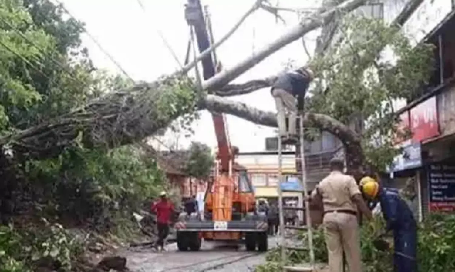 കാറ്റും മഴയും: മംഗളൂരു നഗരം വെള്ളത്തിൽ, മരങ്ങൾ പൊട്ടി വീണ് വൈദ്യുതി മുടക്കവും