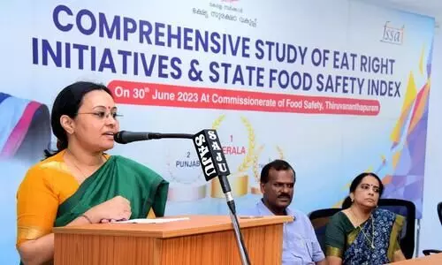 മികച്ച പ്രവര്ത്തനം നടത്തുന്ന ഭക്ഷ്യ സുരക്ഷാ ഓഫീസര്മാര്ക്ക് പുരസ്കാരം നൽകുമെന്ന് വീണ ജോര്ജ് മികച്ച പ്രവര്ത്തനം നടത്തുന്ന ഭക്ഷ്യ സുരക്ഷാ ഓഫീസര്മാര്ക്ക് പുരസ്കാരം നൽകുമെന്ന് വീണ ജോര്ജ്