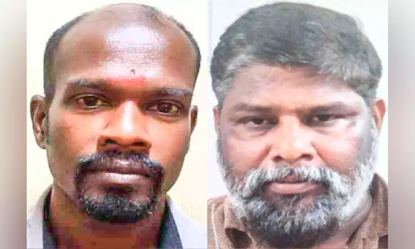 കാപ്പ ഉത്തരവ് ലംഘിച്ച രണ്ട് കുറ്റവാളികളെ ജയിലിലടച്ചു കാപ്പ ഉത്തരവ് ലംഘിച്ച രണ്ട് കുറ്റവാളികളെ ജയിലിലടച്ചു