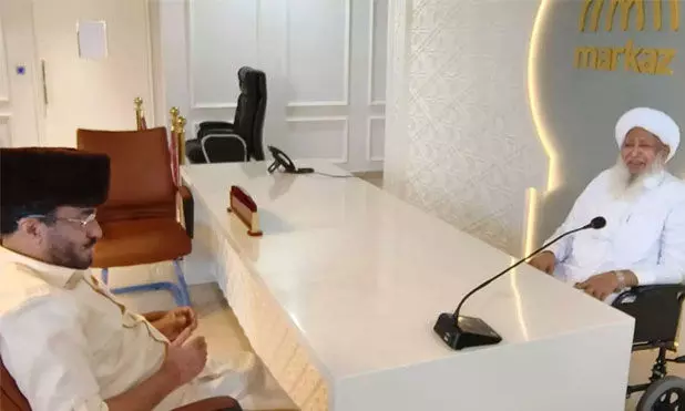 അബ്ദുസ്സമദ് സമദാനി കാന്തപുരവുമായി കൂടിക്കാഴ്ച നടത്തി അബ്ദുസ്സമദ് സമദാനി കാന്തപുരവുമായി കൂടിക്കാഴ്ച നടത്തി