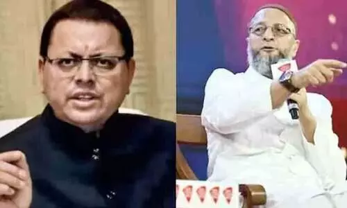 Pushkar Singh Dhami,  Asaduddin Owaisi