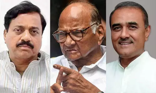 Sharad Pawar, Sunil Tatkare, Praful Patel