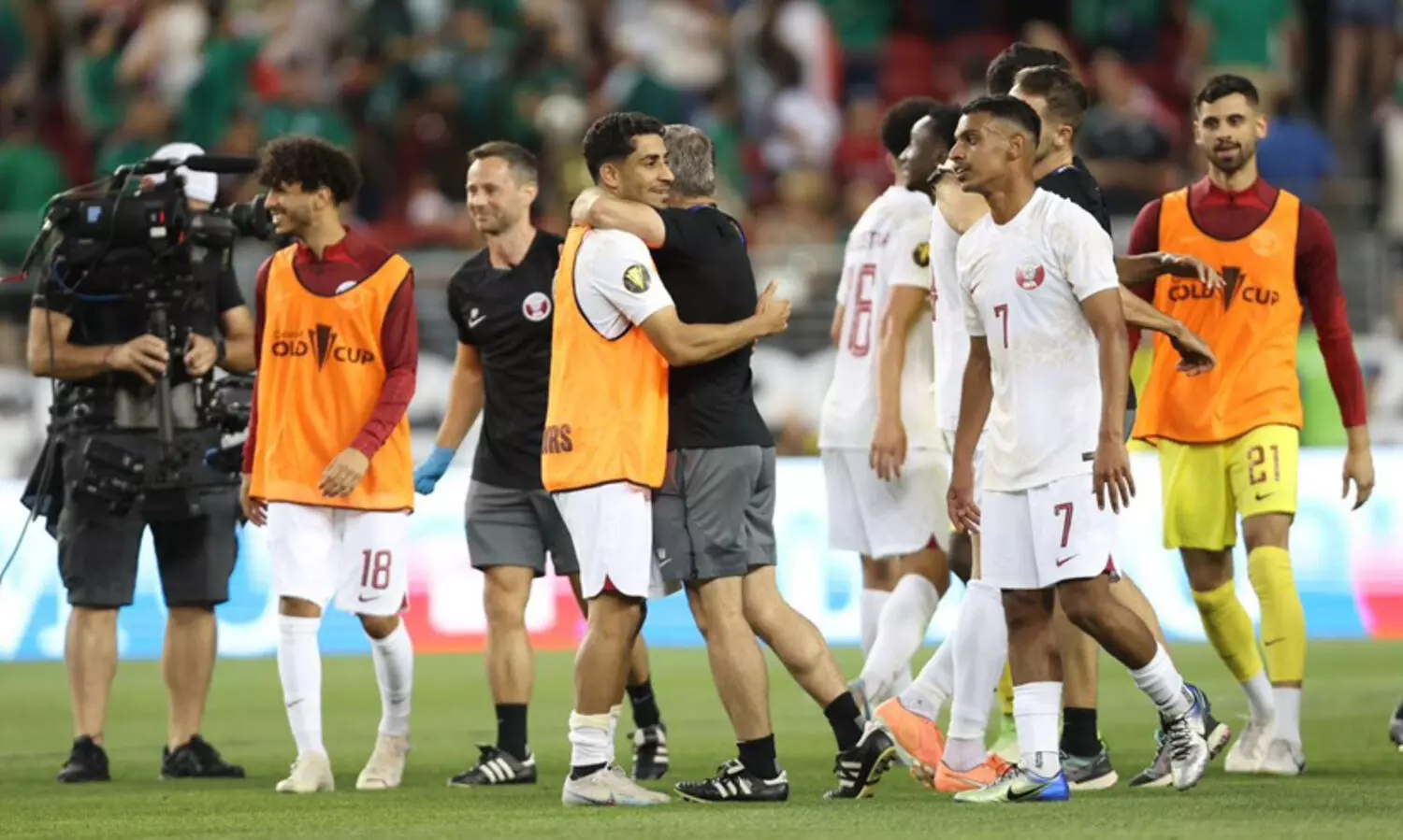 മെക്സികോയെ അട്ടിമറിച്ച് ഖത്തർ കോൺകകാഫ് ക്വാർട്ടറിൽ