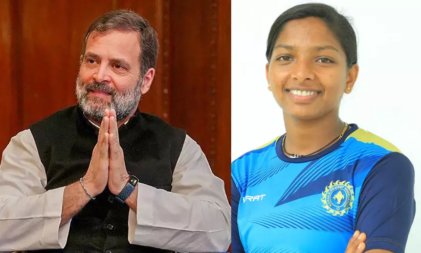 ‘മികച്ച പ്രകടനം നടത്താനും കിരീടം നേടാനും കഴിയട്ടെ’; മിന്നു മണിക്ക് ആ​ശംസയുമായി രാഹുൽ ഗാന്ധി