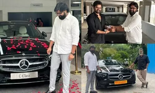 Benz car gift to Virupaksha director Benz car gift to Virupaksha director