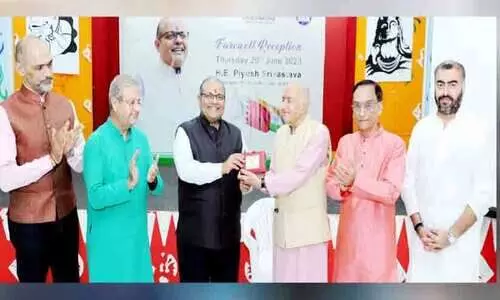 അംബാസഡർ പിയൂഷ് ശ്രീവാസ്​തവക്ക് യാത്രയയപ്പ് നൽകി