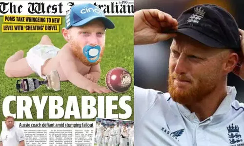 വിവാദ ഔട്ടിനെ ചൊല്ലി ‘പോര്’ അടങ്ങുന്നില്ല; ബെൻ സ്റ്റോക്സിനെ പരിഹസിച്ച് ആസ്ട്രേലിയൻ പത്രം