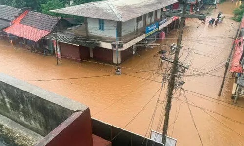 ചാമംപതാലിലേയും പുളിക്കൽ കവലയിലേയും വീടുകളിലും കടകളിലും വെള്ളം കയറി