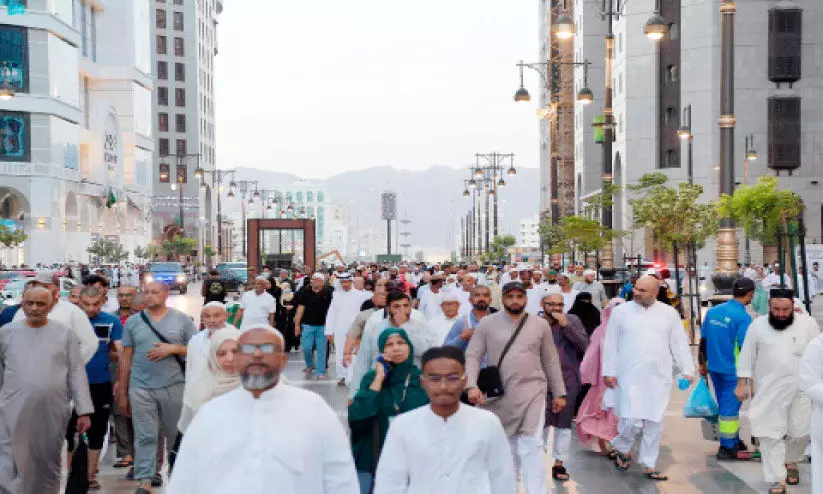 ഒ​രാ​ഴ്ച​ക്കു​ള്ളി​ൽ മ​സ്ജി​ദു​ന്ന​ബ​വി സ​ന്ദ​ർ​ശി​ച്ച​ത് 42.5 ല​ക്ഷം പേ​ർ