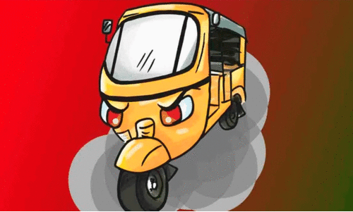 ഓട്ടോ നടുറോഡിൽ നിർത്തിയിട്ടു; ഗതാഗതം സ്തംഭിച്ചത് അരമണിക്കുറിലേറെ, ഡ്രൈവർ മദ്യപിച്ചതായി നാട്ടുകാർ