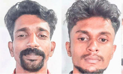 കോടതി വരാന്തയിൽ പ്രതിക്ക് കഞ്ചാവ് നല്‍കാന്‍ ശ്രമം; തടഞ്ഞ പൊലീസുകാരെ അക്രമിച്ചു, രണ്ടുപേർ പിടിയിൽ