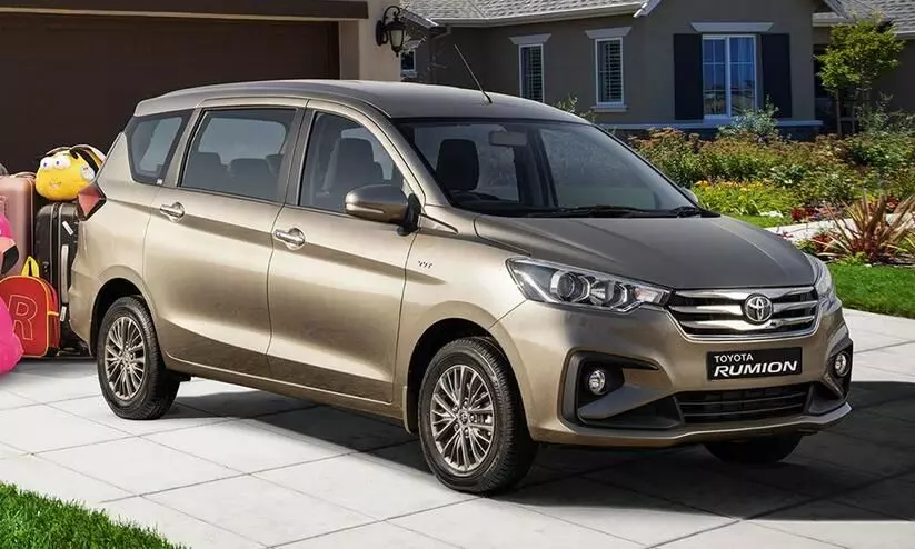 Toyota Rumion MPV India launch by September
