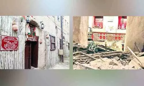 റുസ്താഖിലെ 400 വർഷം പഴക്കമുള്ള പൈതൃക ഭവനം തകർന്നു