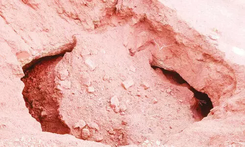 നാട്ടുകാരിൽ പരിഭ്രാന്തി പരത്തി ഗുഹ കവാടം