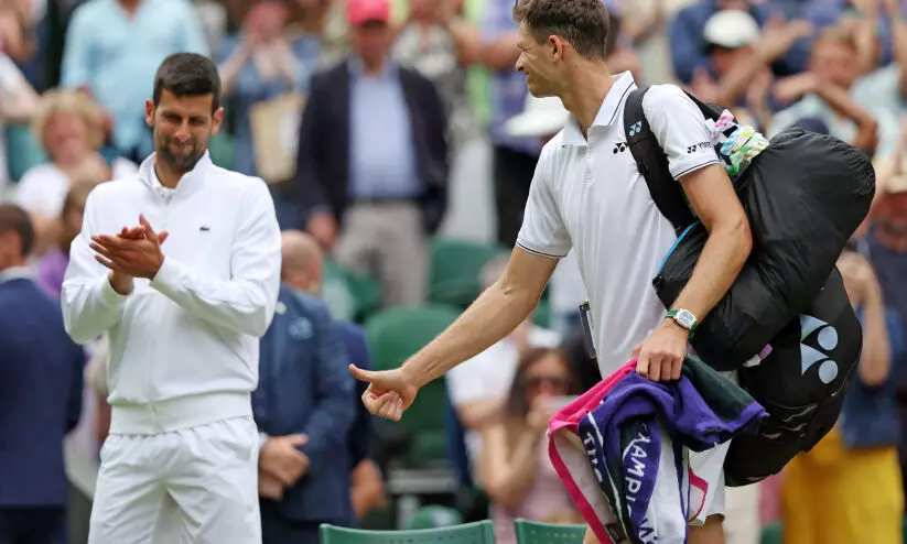 വിം​ബ്ൾ​ഡ​ൺ: ദ്യോ​കോ​വി​ച്, റി​ബാ​കി​ന ക്വാ​ർ​ട്ട​റി​ൽ