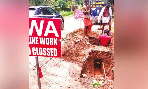 പൊ​ട്ടി​യ പൈ​പ്പ് ലൈ​ൻ ന​ന്നാ​ക്കാ​ൻ ചെ​ല​വാ​യ​ത് 1.30 കോ​ടി