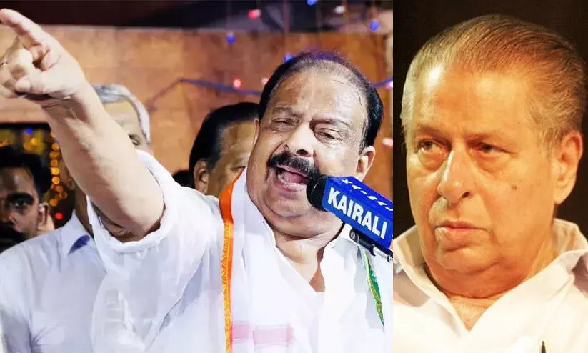 K Sudhakaran, MV Raghavan K Sudhakaran, MV Raghavan