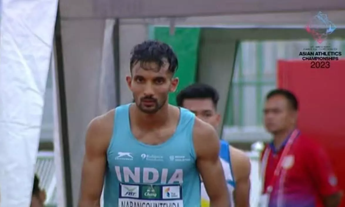 ഏഷ്യൻ അത്ലറ്റിക്സ് ചാമ്പ്യൻഷിപ്പ്: മലയാളി താരം അബ്ദുല്ല അബൂബക്കറിന് സ്വർണം ഏഷ്യൻ അത്ലറ്റിക്സ് ചാമ്പ്യൻഷിപ്പ്: മലയാളി താരം അബ്ദുല്ല അബൂബക്കറിന് സ്വർണം