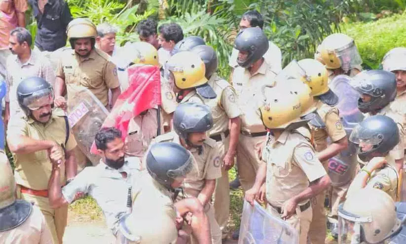 sewage plant-protest