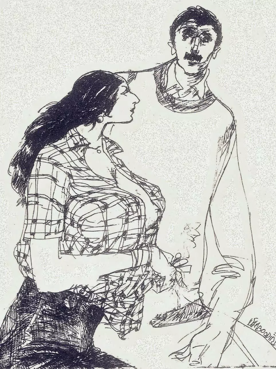 നമ്പൂതിരിയുടെ ഒരു ആദ്യ കാല വര