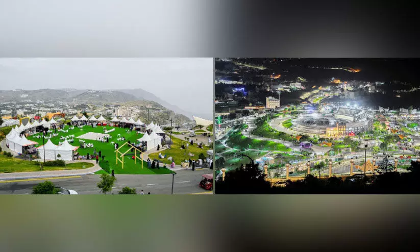 ആളുകളെ ആകർഷിച്ച്​ അൽ ബാഹയിലെ അൽ ഹുസ്സാം പാർക്ക്