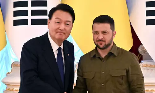 ദ​ക്ഷി​ണ കൊ​റി​യ​ൻ പ്ര​സി​ഡ​ന്റ് യു​ക്രെ​യ്നി​ൽ