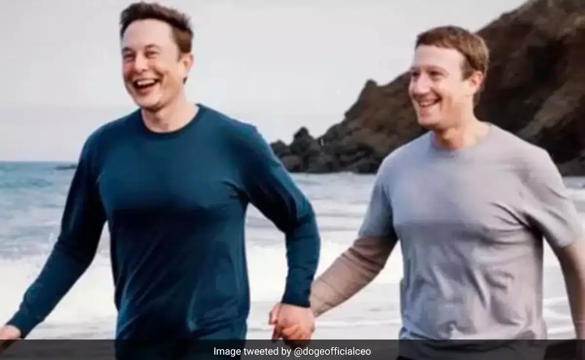 ബീച്ചിൽ സക്കർബർഗിന്റെ കൈ പിടിച്ച്, കെട്ടിപ്പിടിച്ച് മസ്ക്; വൈറലായി ചിത്രങ്ങൾ ബീച്ചിൽ സക്കർബർഗിന്റെ കൈ പിടിച്ച്, കെട്ടിപ്പിടിച്ച് മസ്ക്; വൈറലായി ചിത്രങ്ങൾ