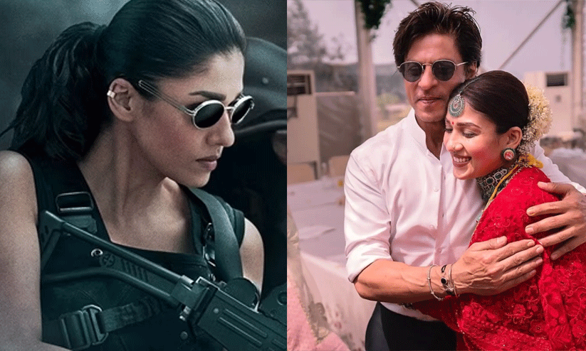 Shah Rukh Khan  Shares Nayantharas Jawans look, calls her thunder that comes before the storm