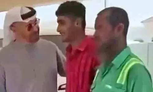 പ്രവാസി തൊഴിലാളികളുമായി സംവദിച്ച്​ ​യു.എ.ഇ പ്രസിഡന്‍റ്​; വിഡിയോ വൈറൽ