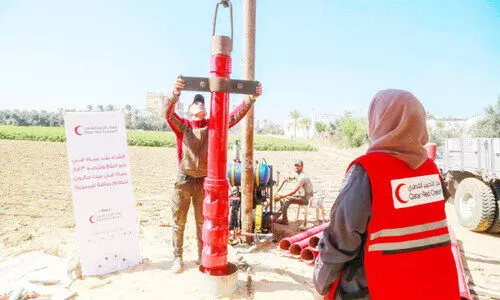 ഗസ്സയുടെ ദാഹമകറ്റാൻ ഖത്തർ റെഡ്ക്രസൻറ് ഗസ്സയുടെ ദാഹമകറ്റാൻ ഖത്തർ റെഡ്ക്രസൻറ്