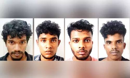 കഞ്ചാവുമായി നാലു യുവാക്കൾ പിടിയിൽ