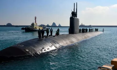 യു.​എ​സ് ആ​ണ​വ മു​ങ്ങി​ക്ക​പ്പ​ൽ ദക്ഷിണ ​കൊ​റി​യ​യി​ലെ​ത്തി