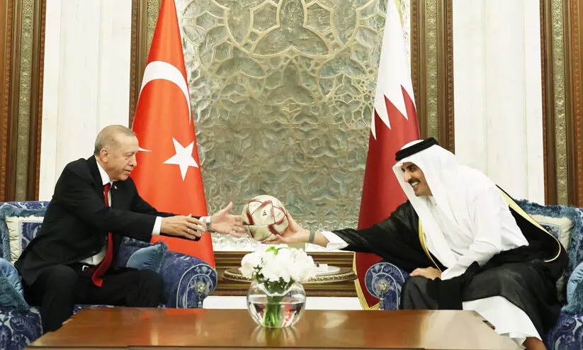 Emir of Qatar-Turkish President Erdogan