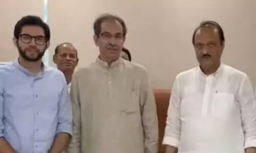 എൻ.സി.പി പിളർപ്പിന് ശേഷം ആദ്യമായി അജിത് പവാറിനെ കണ്ട് ഉദ്ധവ് താക്കറെ