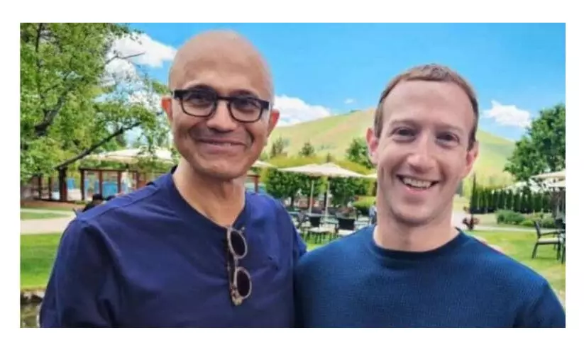 സക്കർബർഗും നദെല്ലയും കൈകോർത്തു; മെറ്റയുടെ എ.ഐ മോഡൽ എല്ലാവർക്കും ഫ്രീ