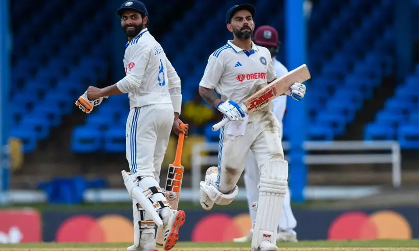 500ാം മത്സരത്തിൽ  സെഞ്ച്വറിയുമായി കോഹ്ലി; ജദേജക്ക് അർധ സെഞ്ച്വറി; ഇന്ത്യ മികച്ച സ്കോറിലേക്ക്