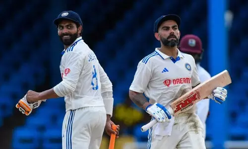 നിലയുറപ്പിച്ച് കോഹ്‍ലിയും ജദേജയും; ഇന്ത്യ ശക്തമായ നിലയിൽ