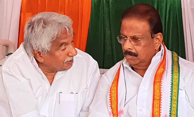 Oommen Chandy, K Sudhakara Oommen Chandy, K Sudhakara