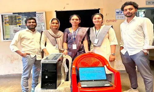 വന്യജീവികളെ തുരത്താൻ ഉപകരണവുമായി വിദ്യാർഥികൾ