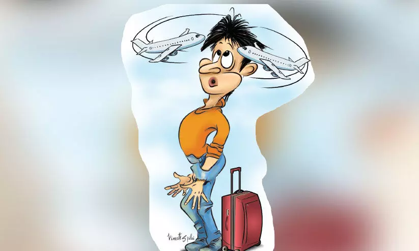 ഇ​നി​യും സ​ഹി​ക്ക​ണം...വി​മാ​ന ടി​ക്ക​റ്റ് നി​ര​ക്കി​ൽ കേ​ന്ദ്രം കൈ​മ​ല​ർ​ത്തി