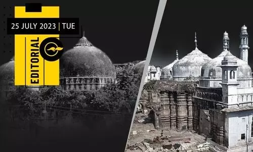 ബാ​ബ​രി​യെ ഓ​ർ​മി​പ്പി​ക്കു​ന്ന ഗ്യാ​ൻ​വാ​പി കേ​സ്​